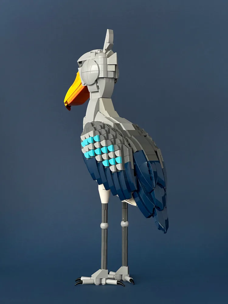 Shoebill Stork backside - LEGO MOC by Japanese artist Keiichi Kamei
