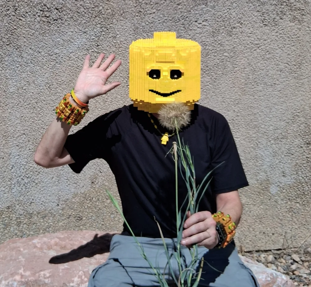 LEGO Head - MOC by artist Michael Dimitri Sammann 