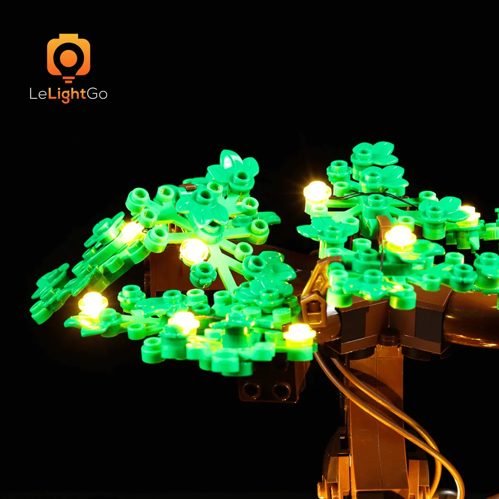 Classic LeLightGo lighting on green bonsai foliage