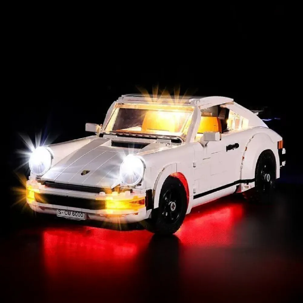 BrickBling LED kit for LEGO Porsche 911 10295 with modular micro-LEDs and remote control option
