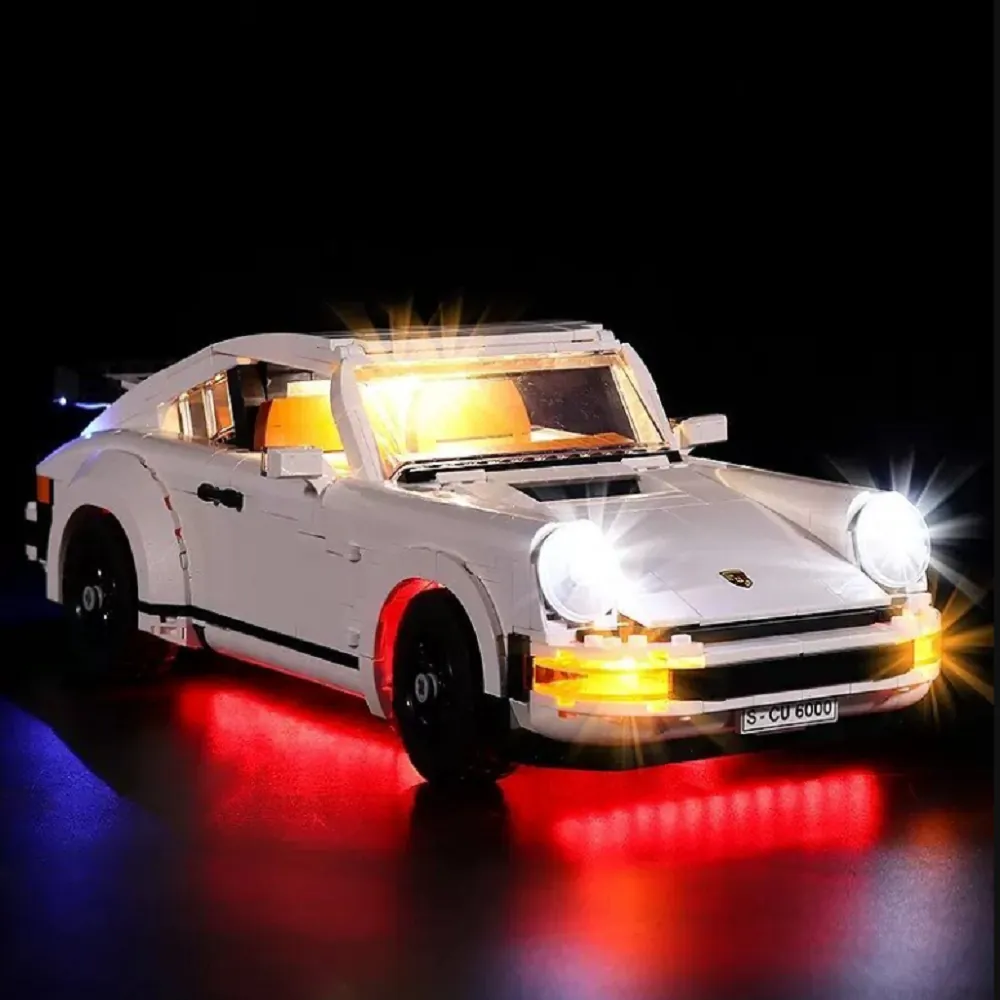 BrickBling light kit for LEGO Icons Porsche 911 10295, Classic and Remote versions