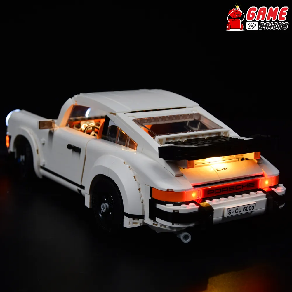Game of Bricks light kit for LEGO Porsche 911 10295, Classic to RC plus Sound variants