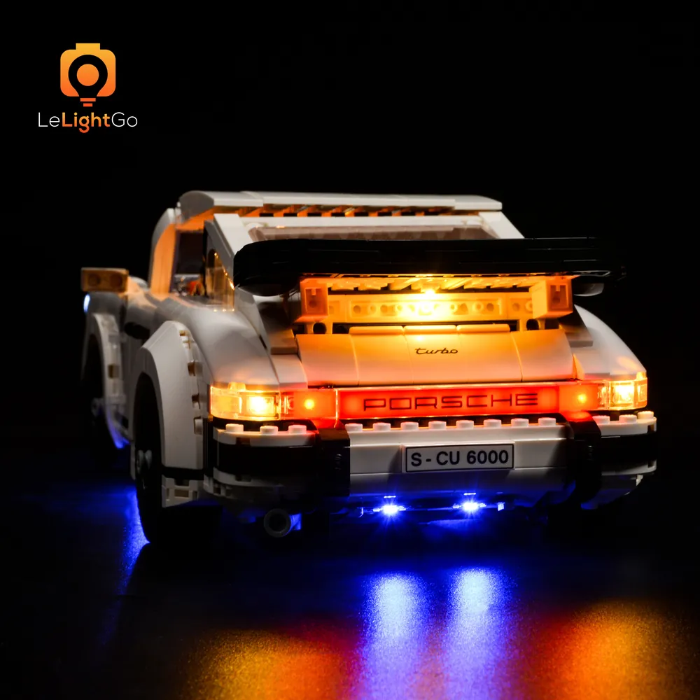 LeLightGo light kit for LEGO Porsche 911 10295, multiple variants including RC and sound