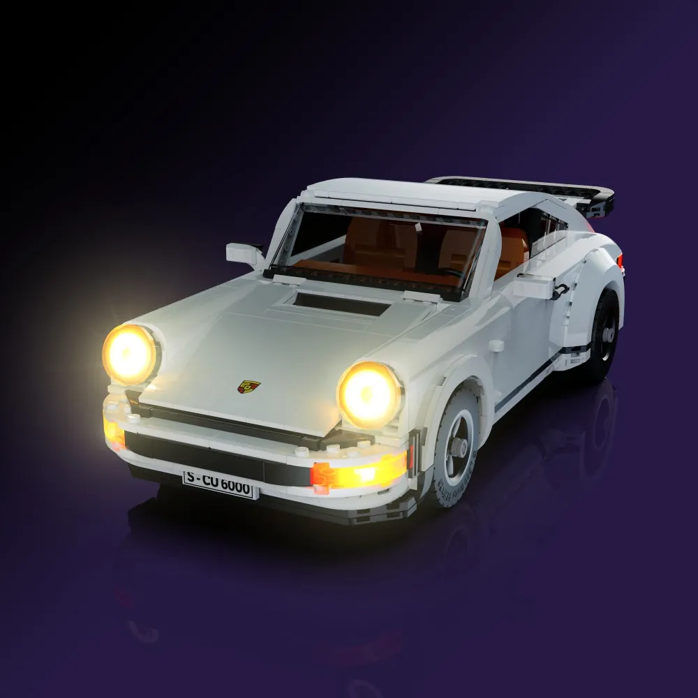 LightMyBricks LED kit for LEGO Porsche 911 10295, standard edition without remote or sound