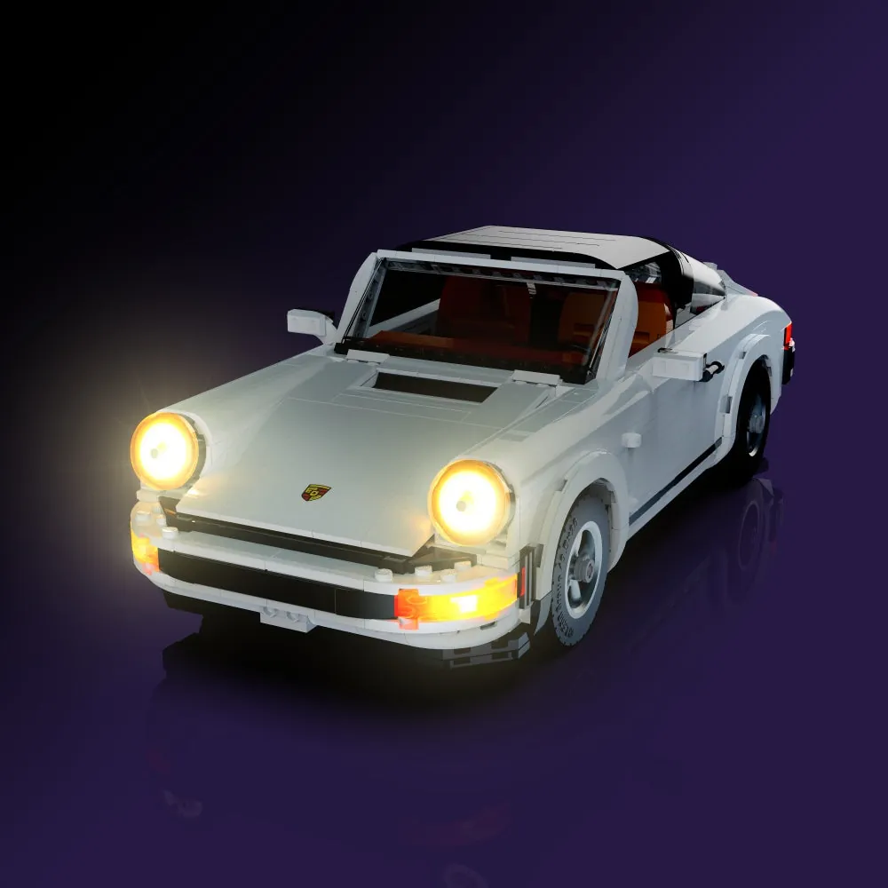LightMyBricks LED installation on LEGO Porsche 911 10295