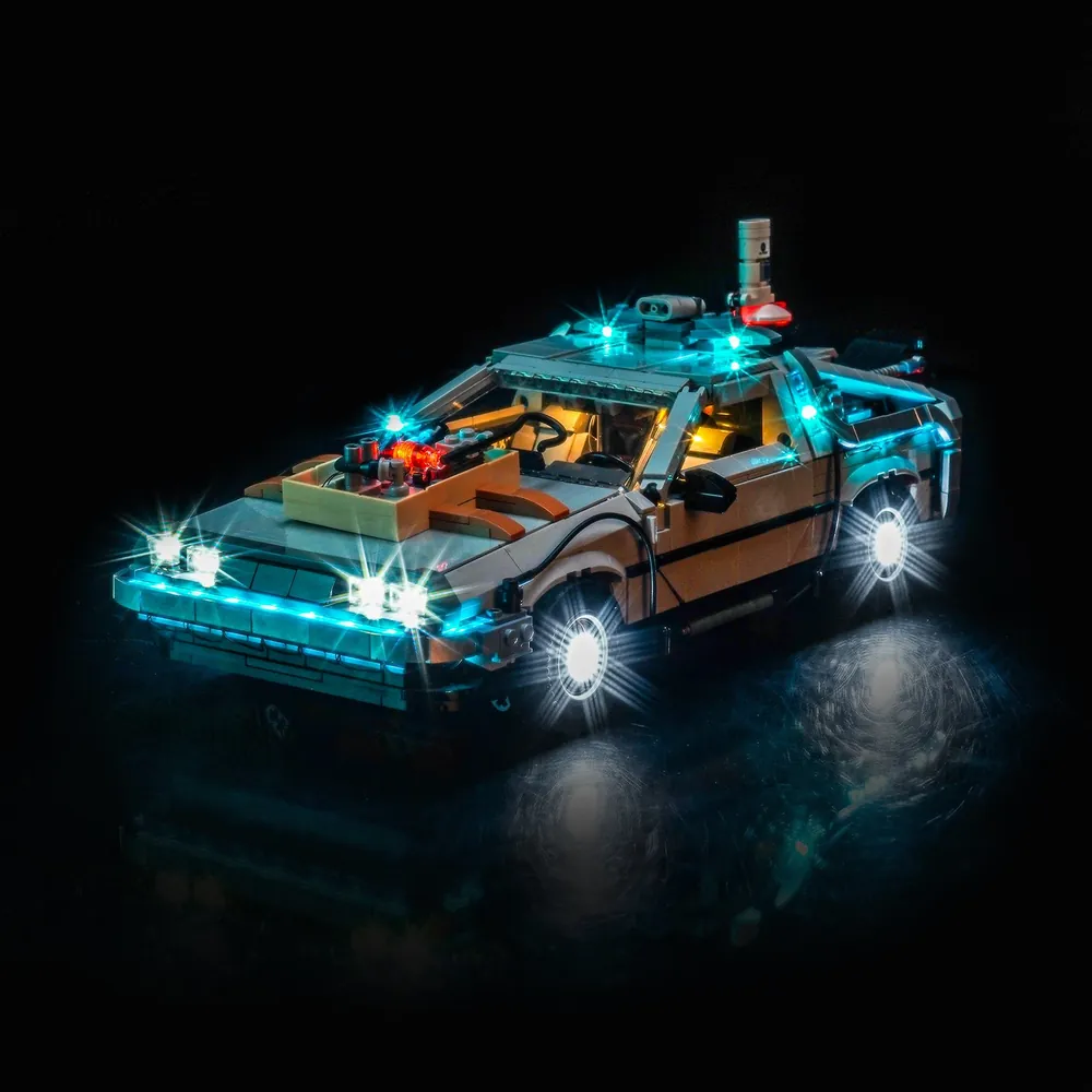 BrickBling LED kit for LEGO 10300 DeLorean with remote control