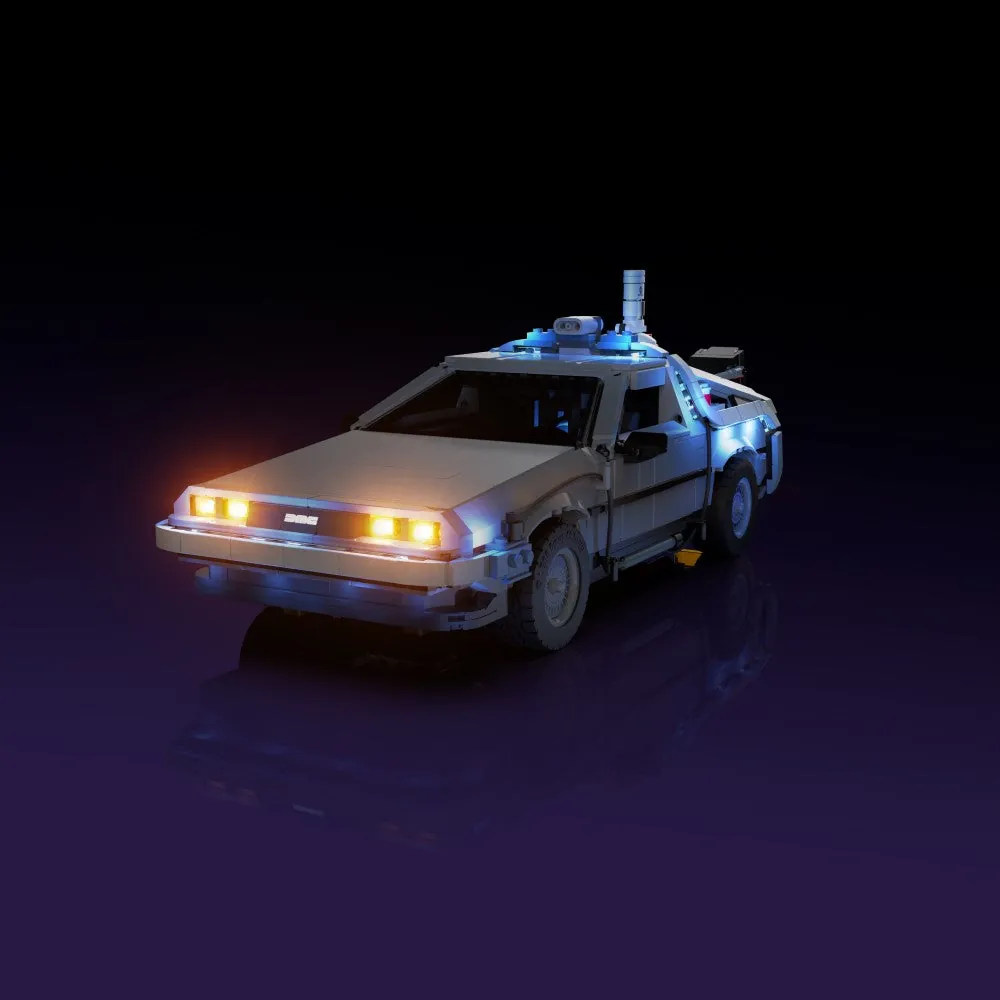 LightMyBricks LED kit for LEGO 10300 DeLorean full illumination