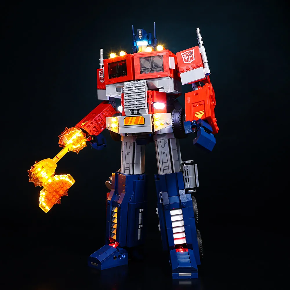 Game of Bricks LED kit for LEGO Optimus Prime 10302 with standard gauge modular boards