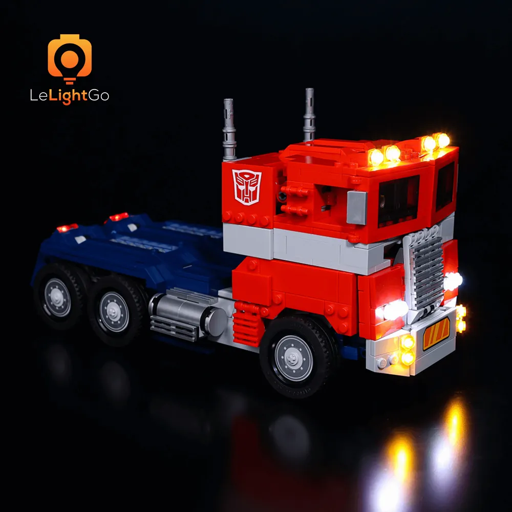 LeLightGo sound and light module installed on Optimus Prime's truck mode