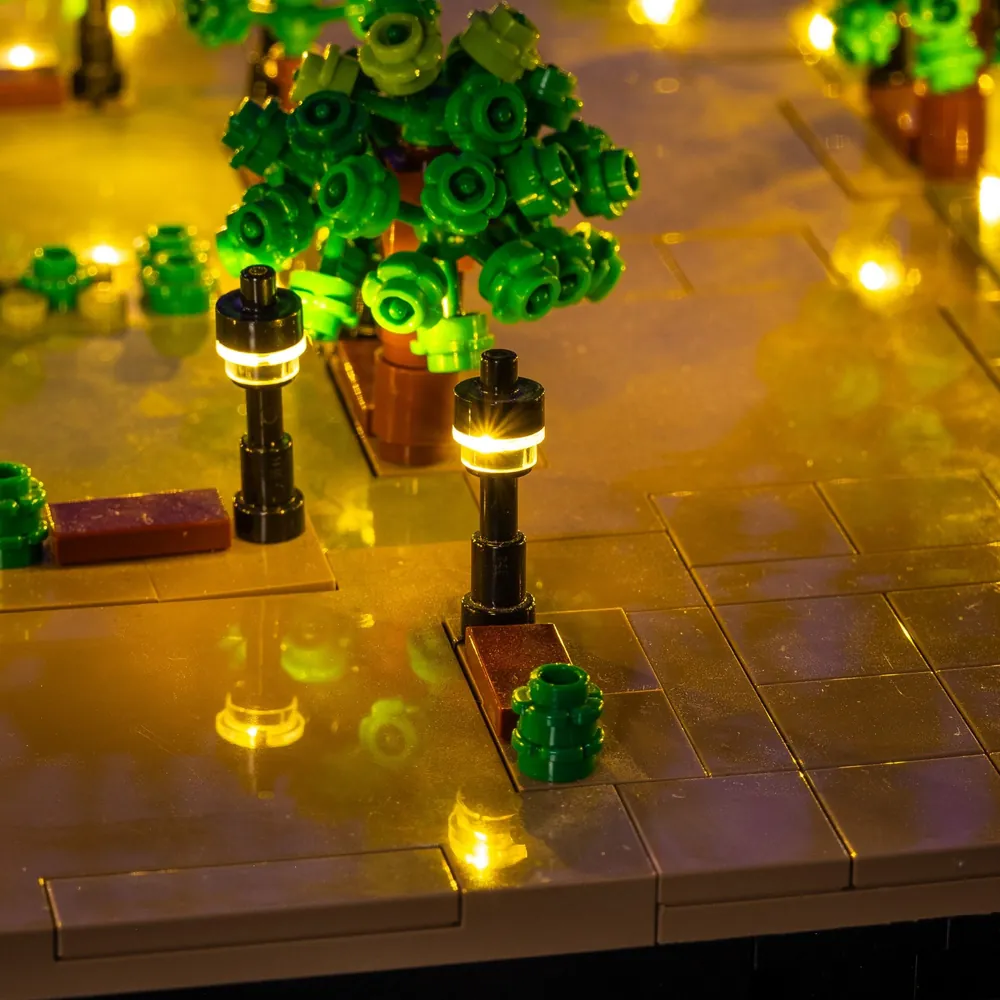 LEGO Eiffel Tower 10307 with spectacular lighting from Light My Bricks