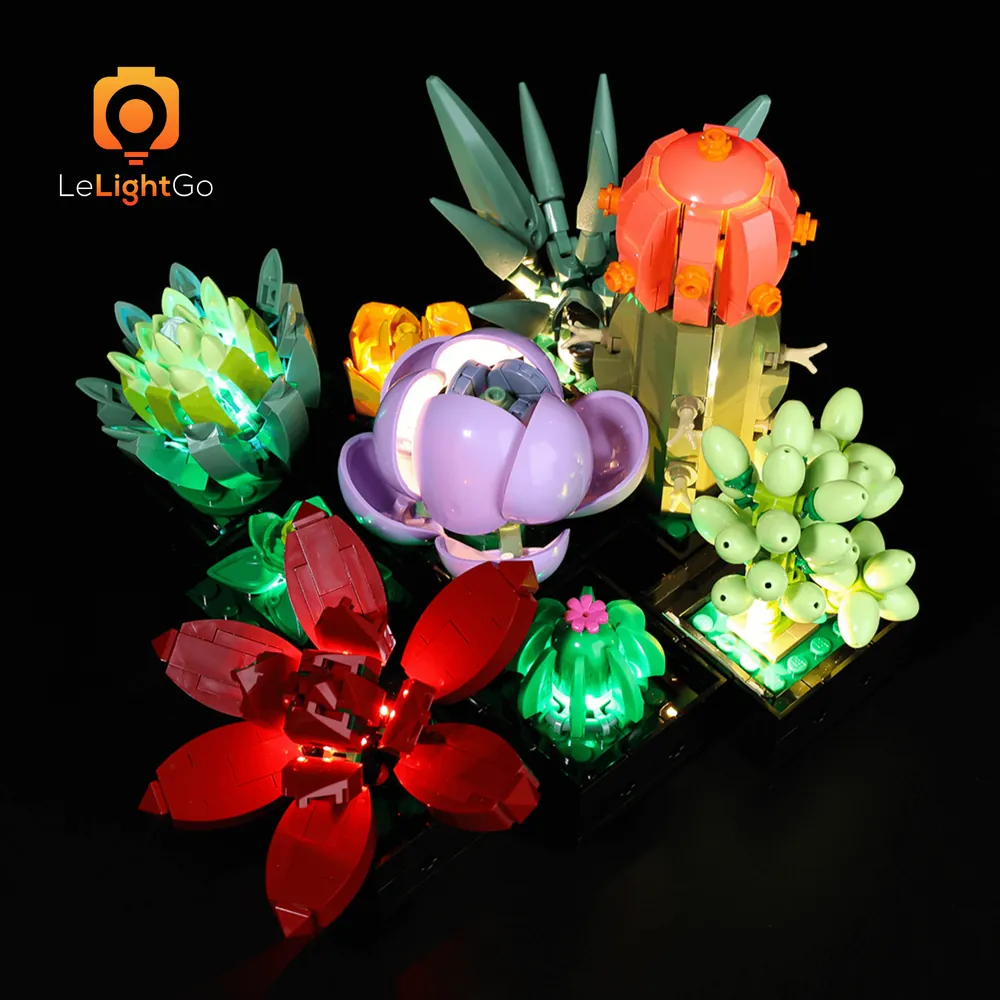 LeLightGo LED kit for LEGO Succulents 10309 micro LEDs