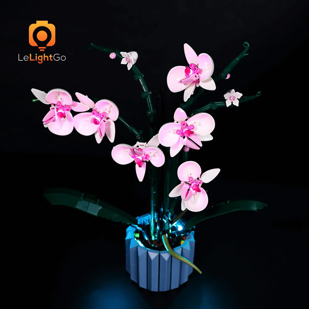 LeLightGo LED kit for LEGO Orchid 10311 with micro-LEDs and remote option