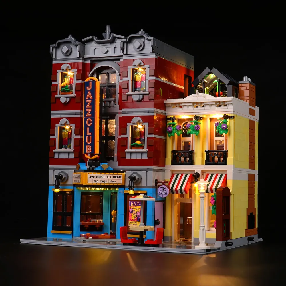 BrickBling LED kit for LEGO Jazz Club 10312 with modular micro-LEDs