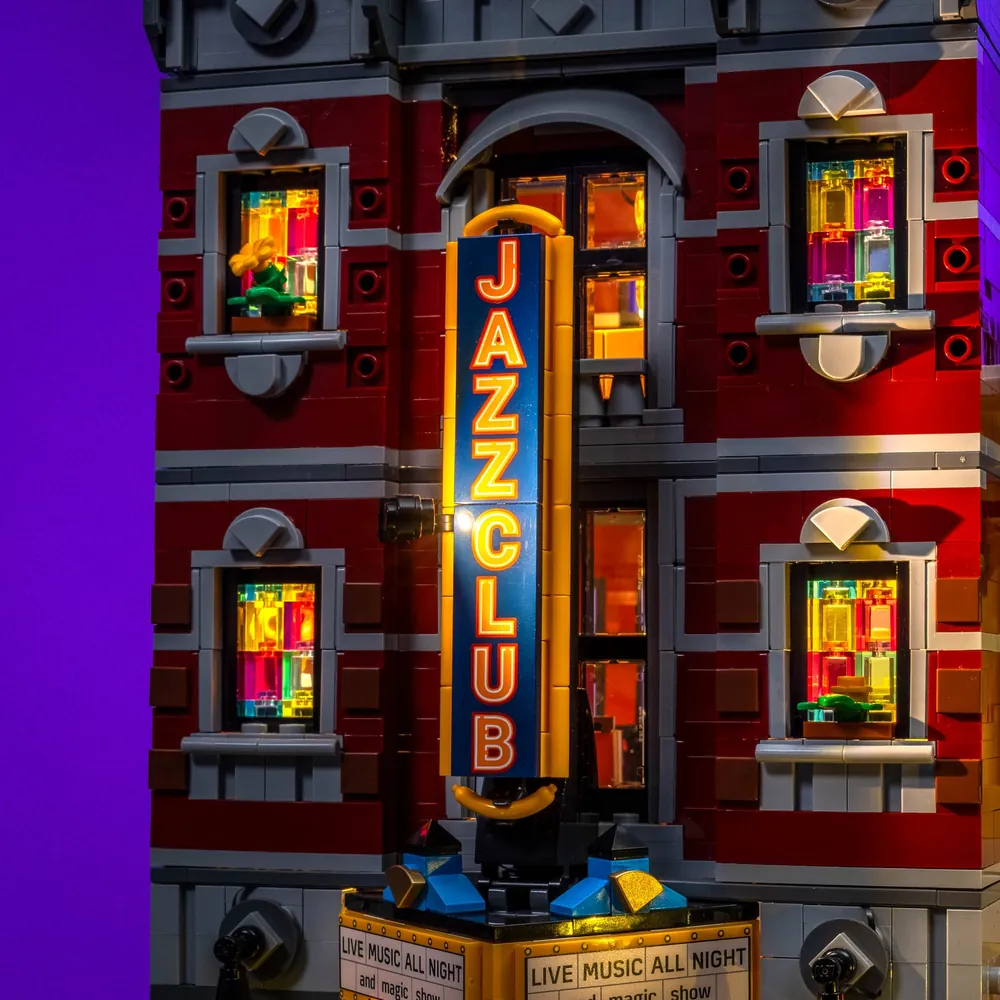 LightMyBricks LED kit showcasing Jazz Club details