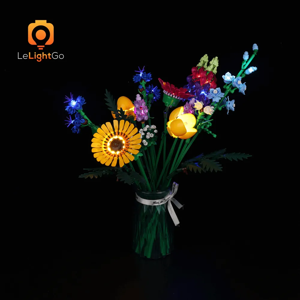 LeLightGo light kit for LEGO Wildflower Bouquet 10313 with premium micro-LEDs