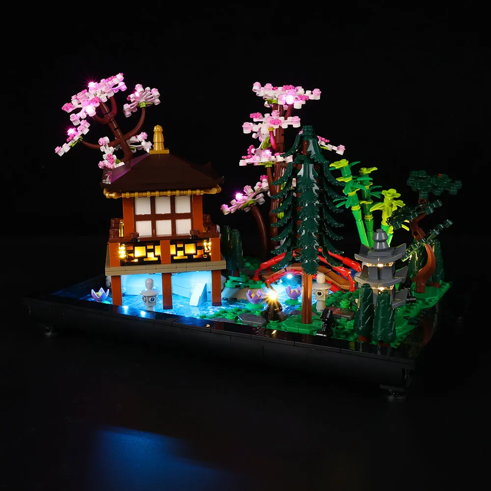 Game of Bricks LED kit for LEGO Tranquil Garden with expansion boards