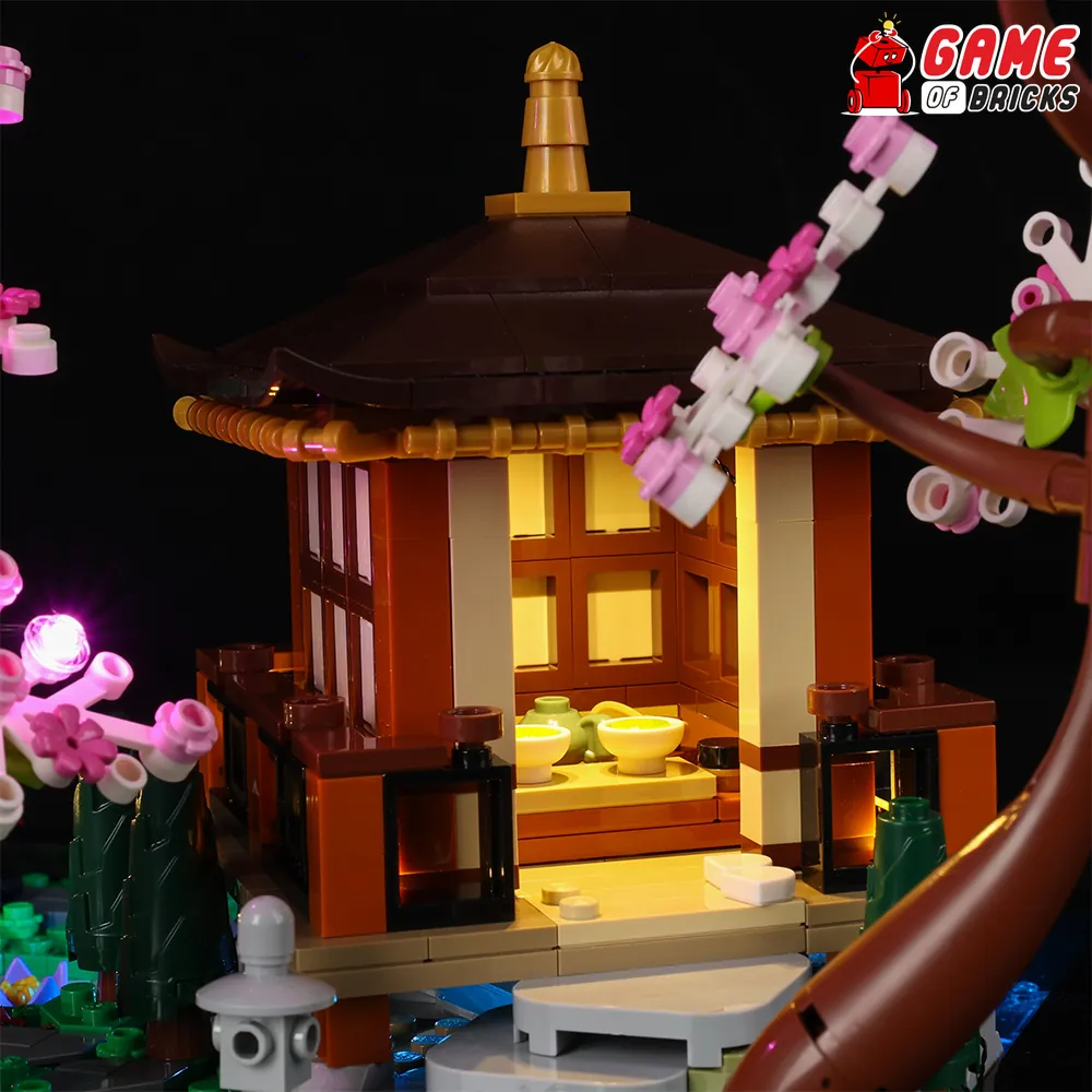 Game of Bricks remote version lighting LEGO Tranquil Garden