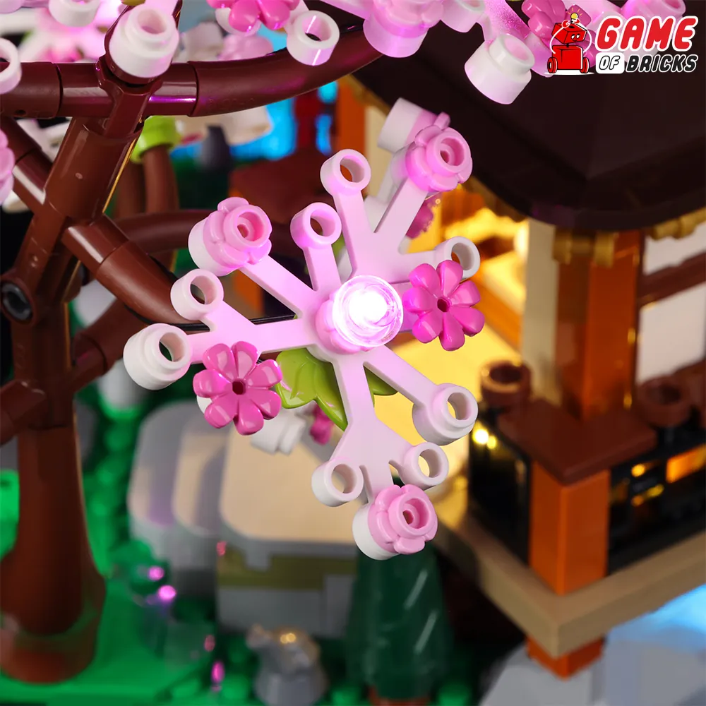 Game of Bricks classic LED kit for LEGO Tranquil Garden bridge
