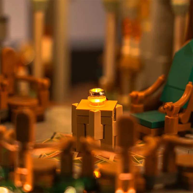 Modular micro-LED installation on LEGO Rivendell 10316