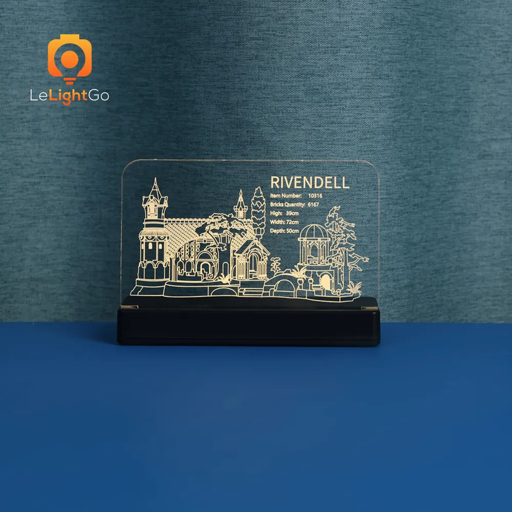 Subtle glow from nameplate LED kit on Rivendell