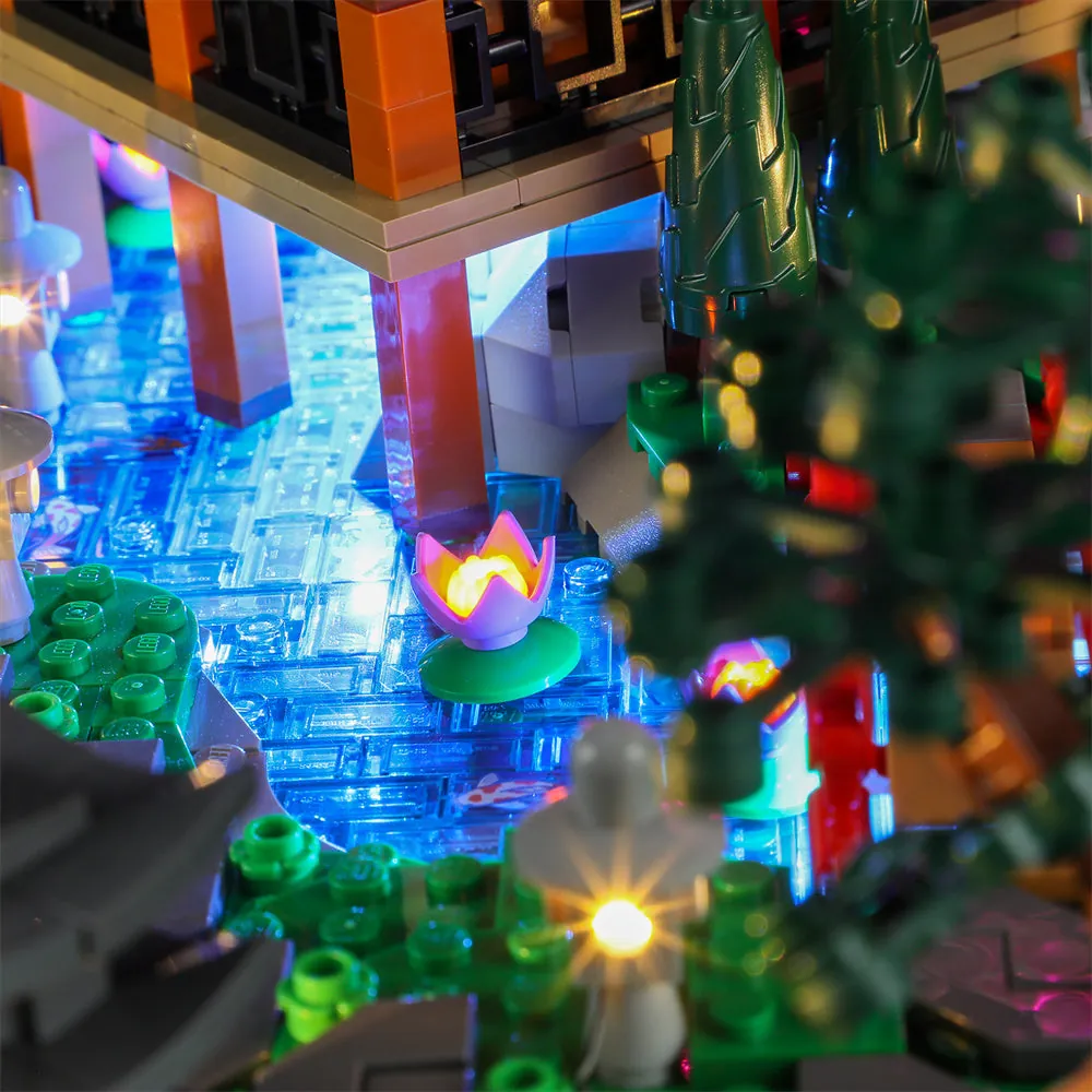 Illuminated LEGO Rivendell with Lightailing kit