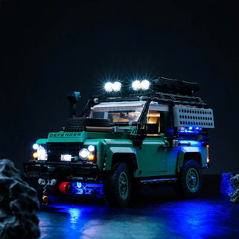 BrickBling LED kit for LEGO Land Rover Defender with remote control option