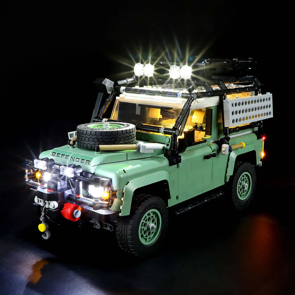 Lightailing LED kit for LEGO Land Rover Defender with pre-soldered harness