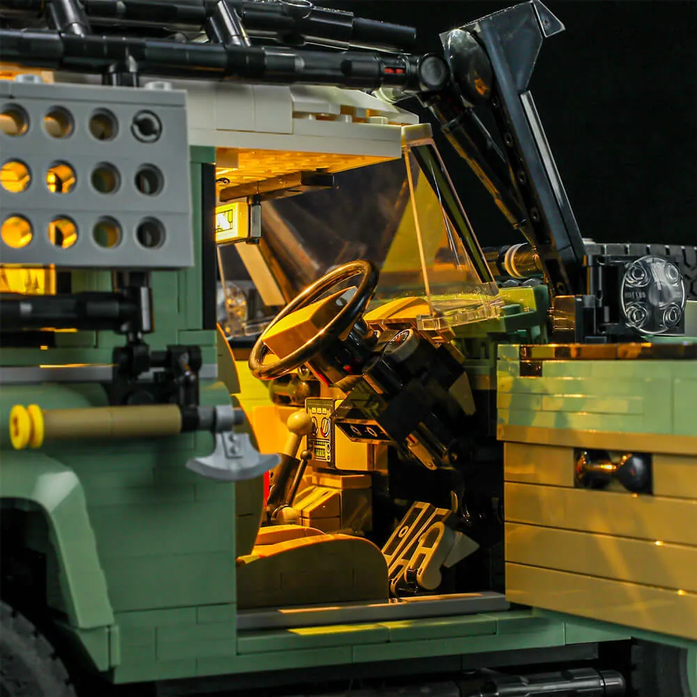 Lightailing lit LEGO Land Rover Defender 10317