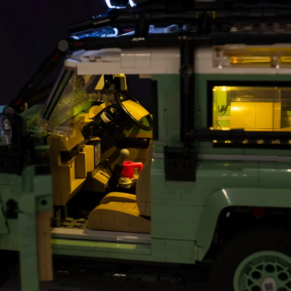Light My Bricks lit LEGO Land Rover Defender