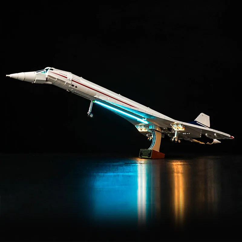 BrickBling LED kit for LEGO Concorde 10318 with modular micro-LEDs