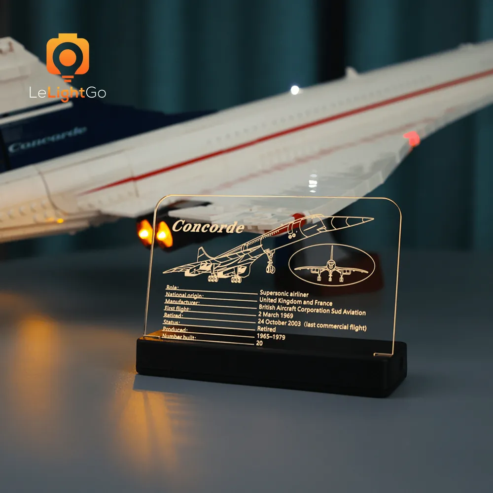LeLightGo Concorde display with subtle LED glow