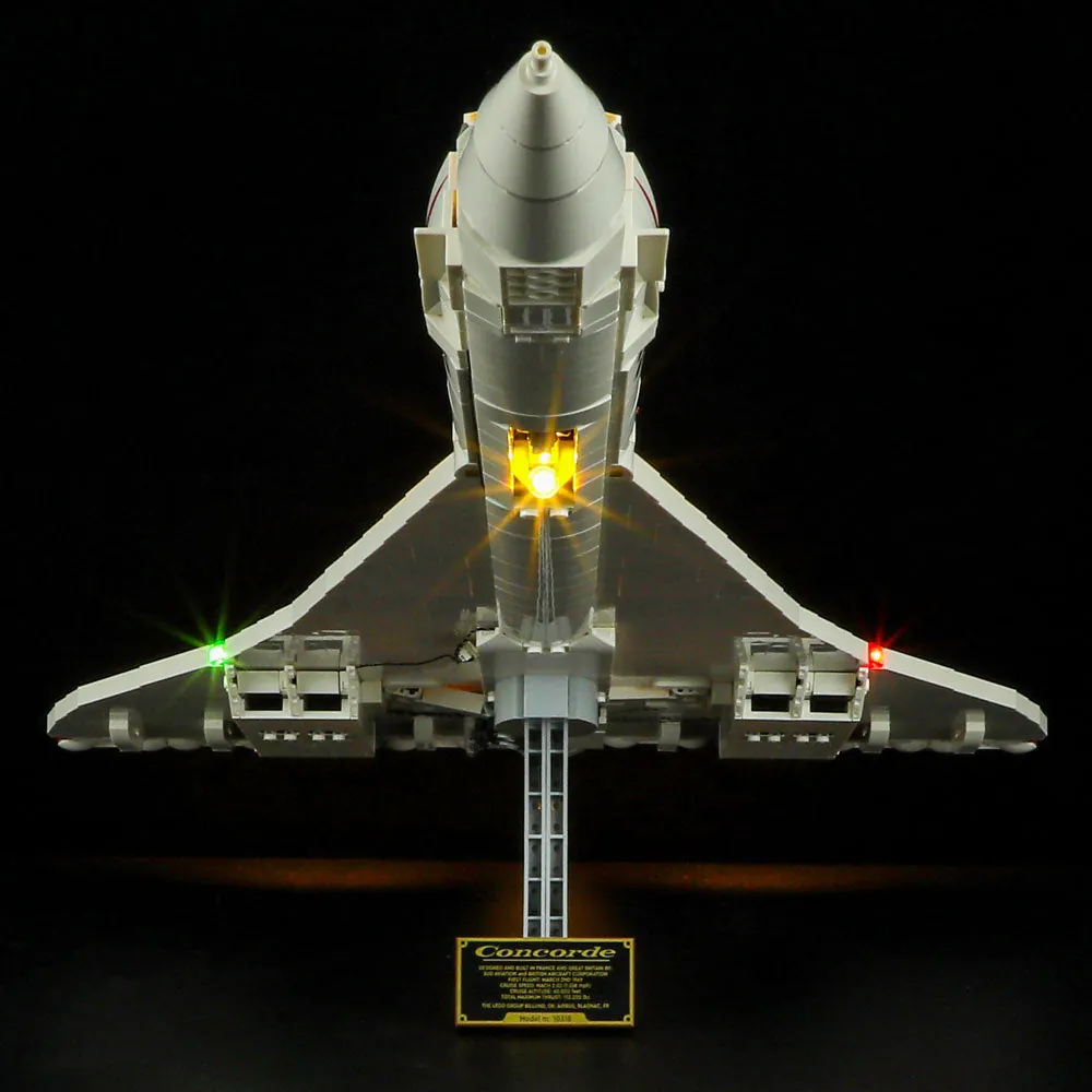 Lightailing Concorde display on stand with LEDs