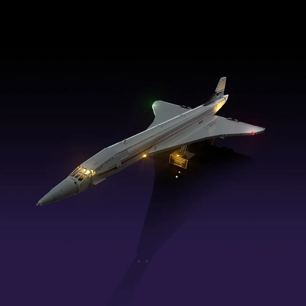 LightMyBricks LED kit for LEGO Concorde 10318 premium lighting