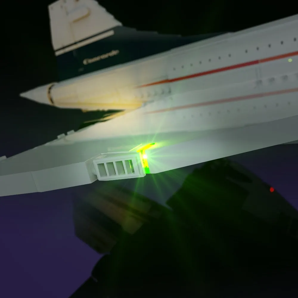 LightMyBricks Concorde with advanced LED effects