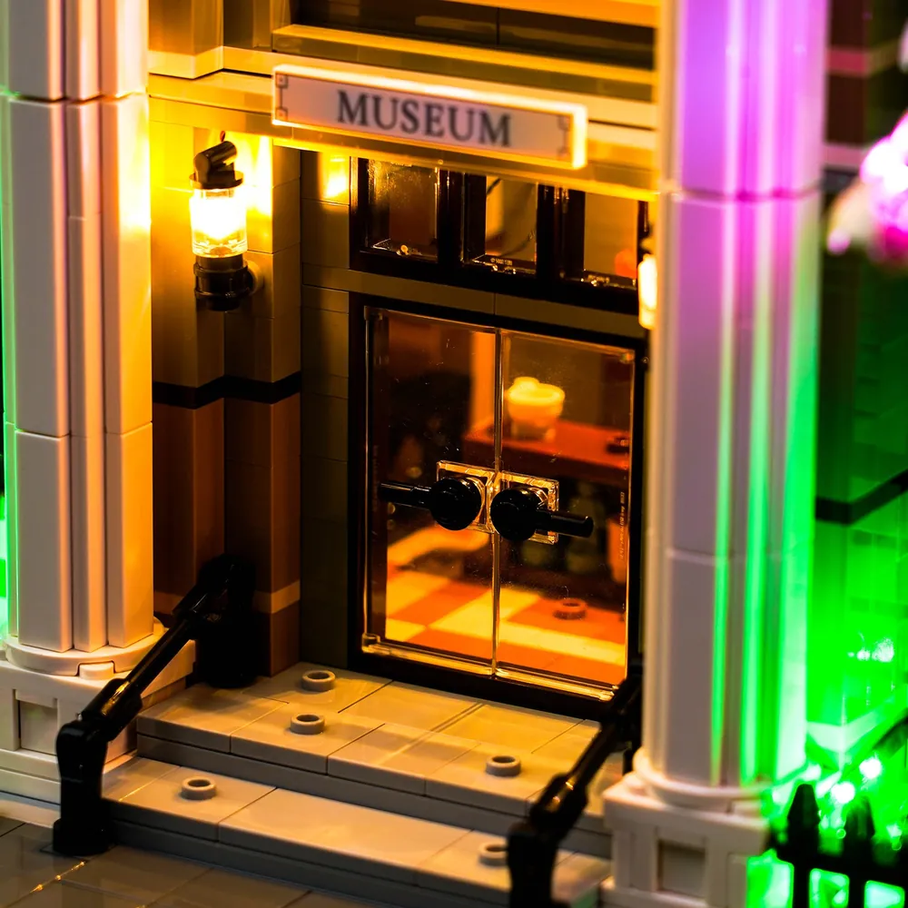 BrickBling LED kit for LEGO Natural History Museum 10326, Remote Control version, handheld remote included