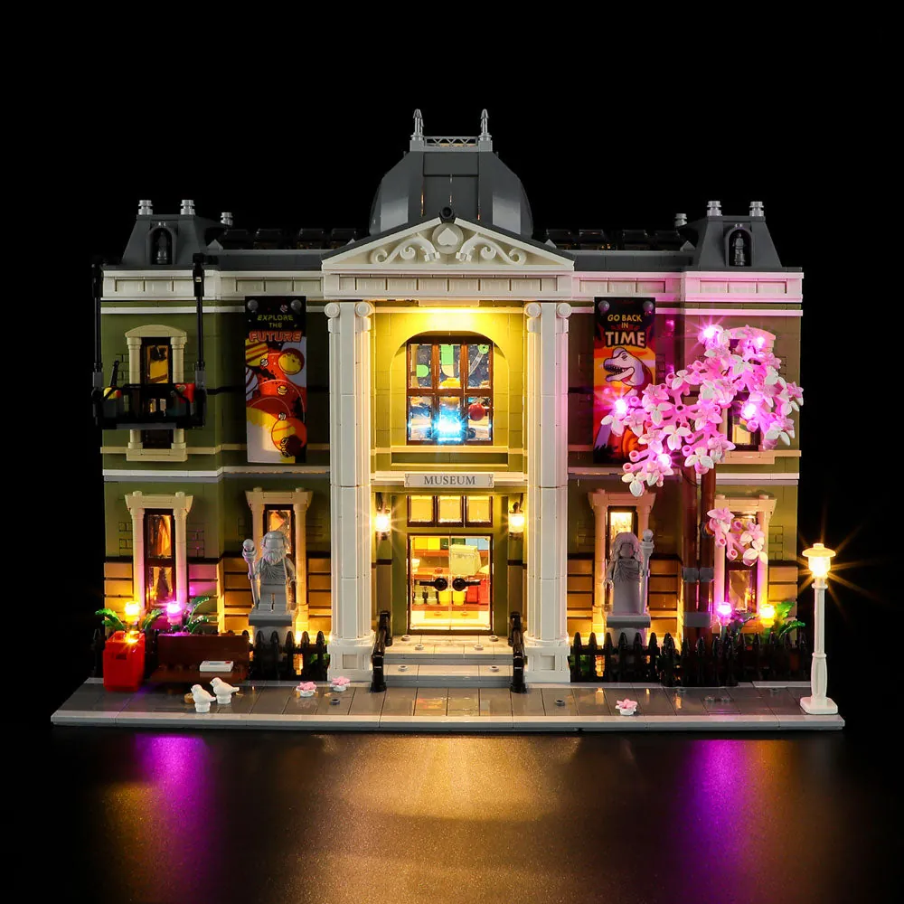 Lightailing LED kit for LEGO Natural History Museum 10326, pre-soldered harness, integrated wires, single edition