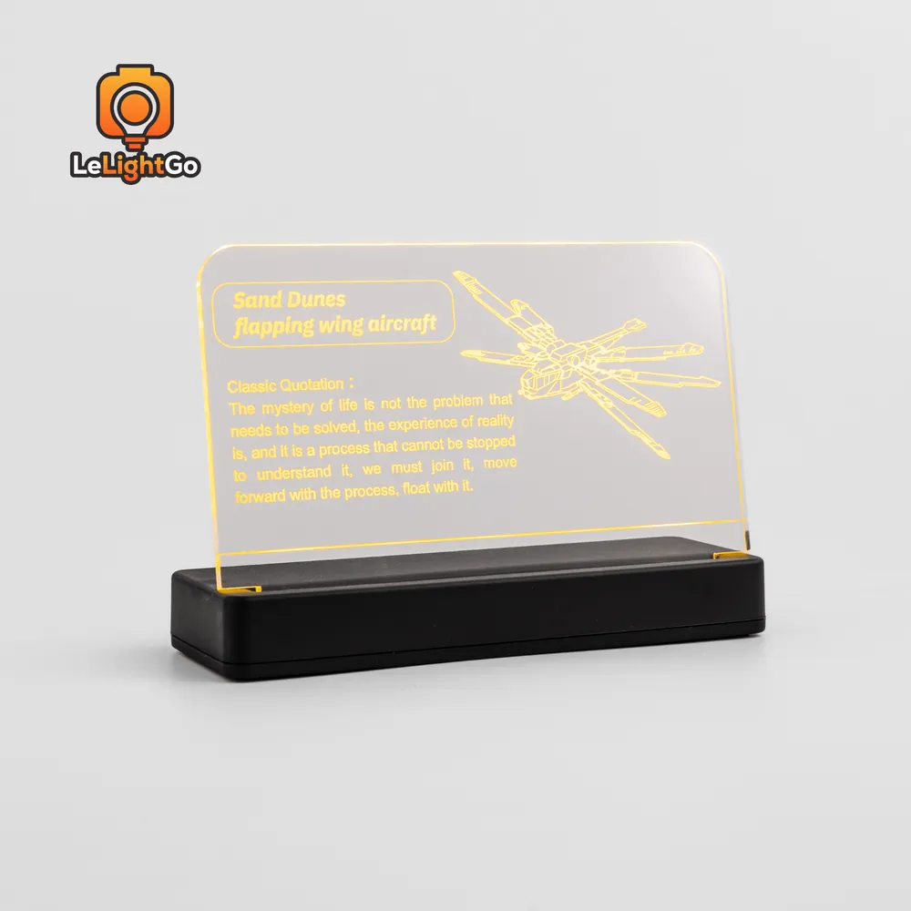 LeLightGo LED nameplate for LEGO Dune Atreides Royal Ornithopter 10327