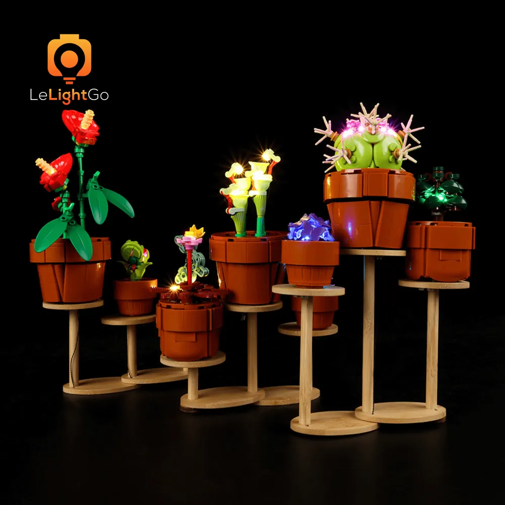 LeLightGo micro-LEDs wiring for LEGO Tiny Plants 10329