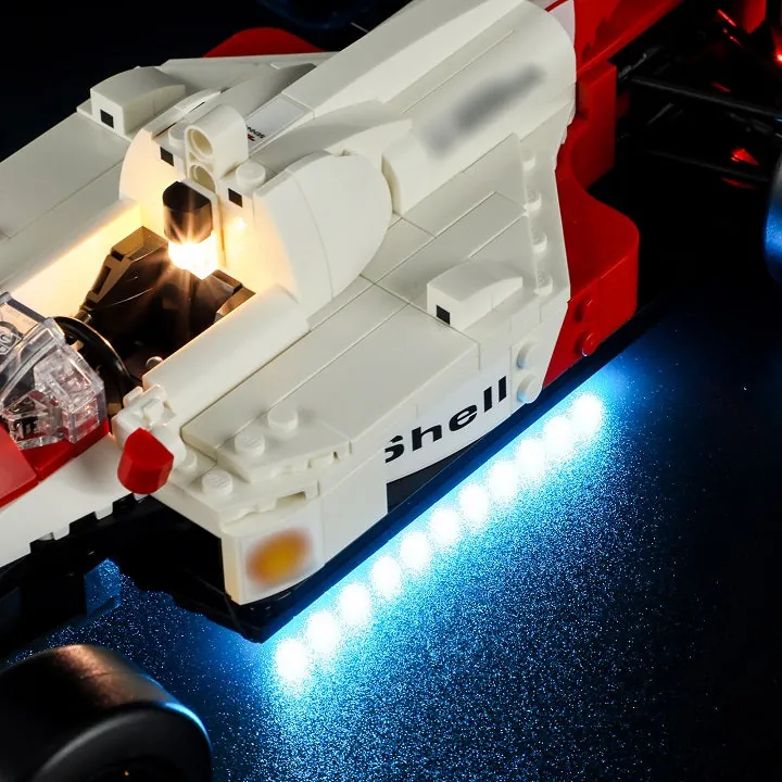 Lightailing thick wiring visible behind the LEGO McLaren rear wing