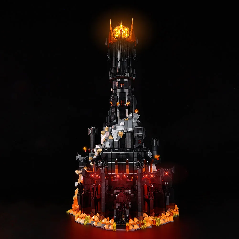 Game of Bricks LED kit for LEGO Barad-dûr with expansion boards