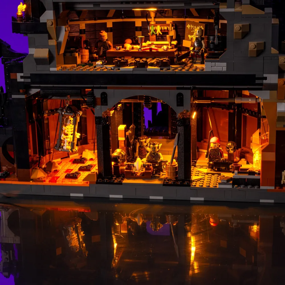 LightMyBricks comprehensive LED kit for LEGO Barad-dûr