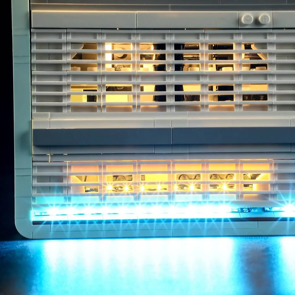 Rear view of LEGO Radio showing Lightailing harness integration
