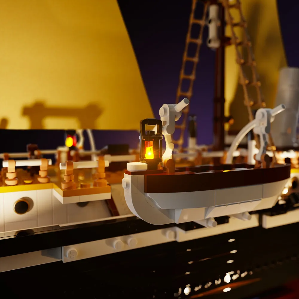 Light My Bricks LED setup on LEGO Endurance deck
