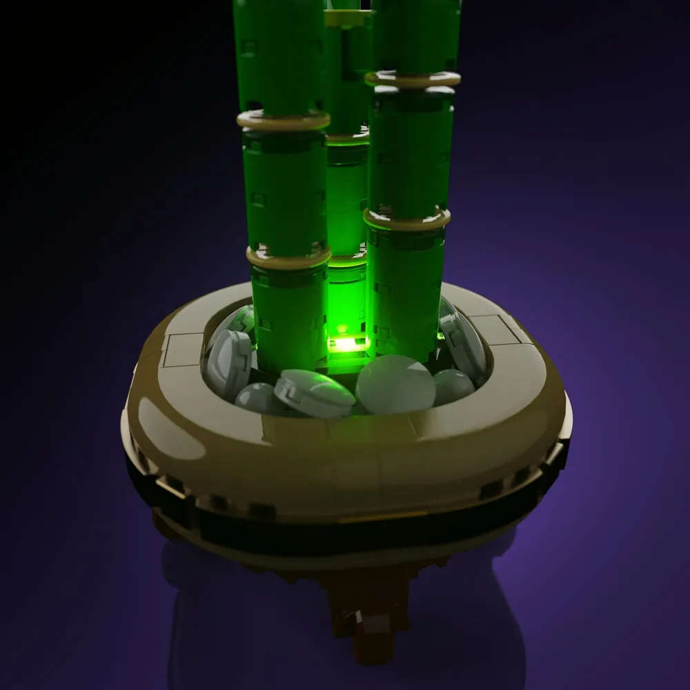 LEGO Lucky Bamboo 10344 with LightMyBricks premium lighting