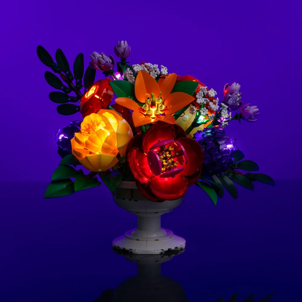 Light My Bricks LED kit for LEGO Flower Arrangement 10345 premium edition