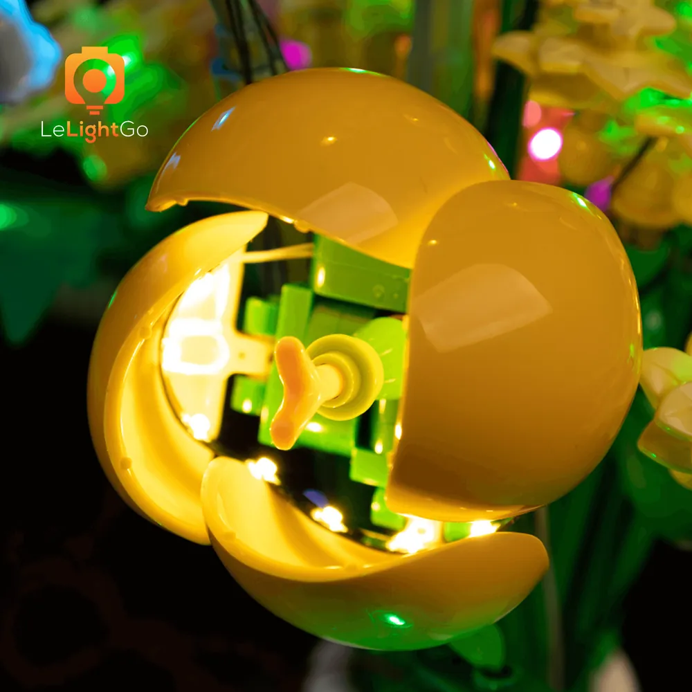 LeLightGo lit bouquet in dark room accent