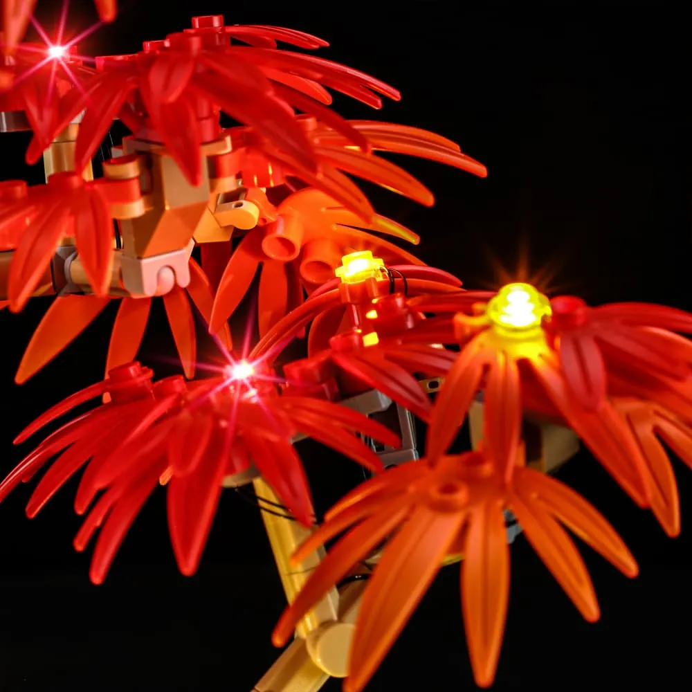 LEGO bonsai tree 10348 pre-soldered harness lighting setup