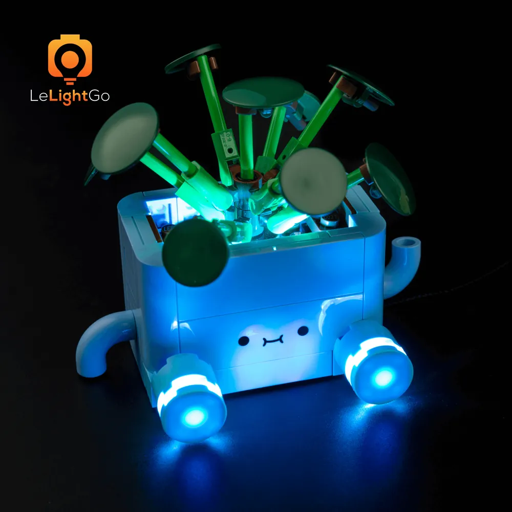 Bright display of both happy plants with LeLightGo illumination