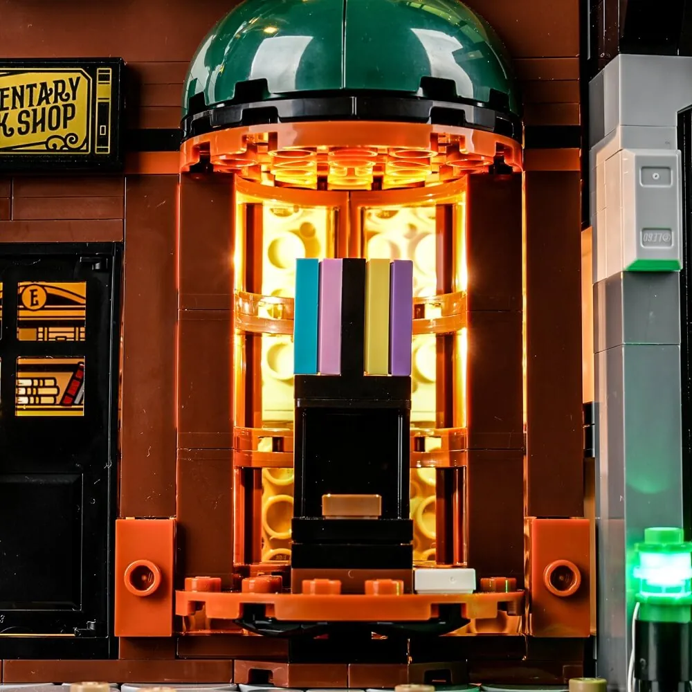 Lightailing lighting kit installed in LEGO Sherlock Holmes set