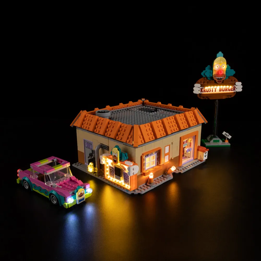 Game of Bricks LED kit for LEGO 10352 Krusty Burger with modular expansion boards